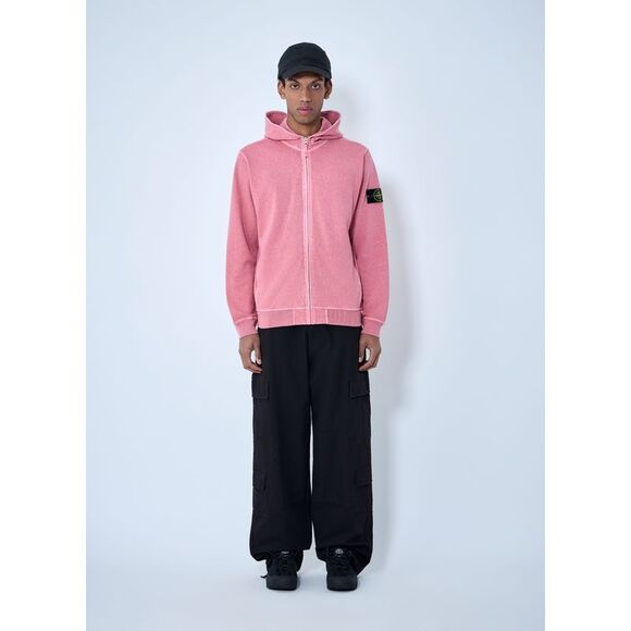 Stone Island Men Logo Patch Hooded Sweatshirt - Picture 2 of 6